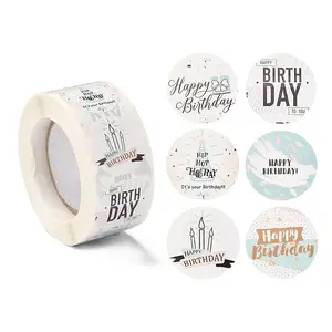 Birthday Themed Pattern Self-Adhesive Stickers