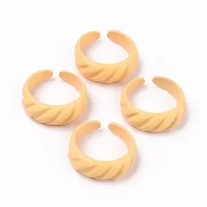 Spray Painted Alloy Cuff Rings