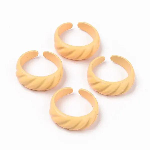Spray Painted Alloy Cuff Rings