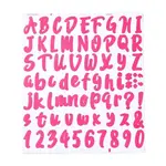 Number & Alphabet & Sign PVC Waterproof Self-Adhesive Sticker