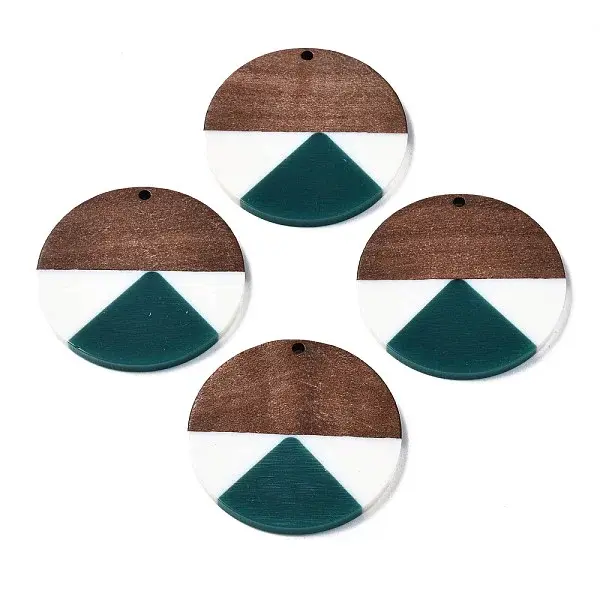 Resin & Walnut Wood Pendants