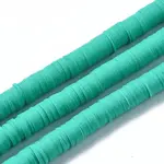 Flat Round Handmade Polymer Clay Beads