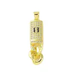 Brass Micro Pave Cubic Zirconia Pendants