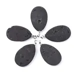 Electroplate Natural Druzy Geode Agate Pendants