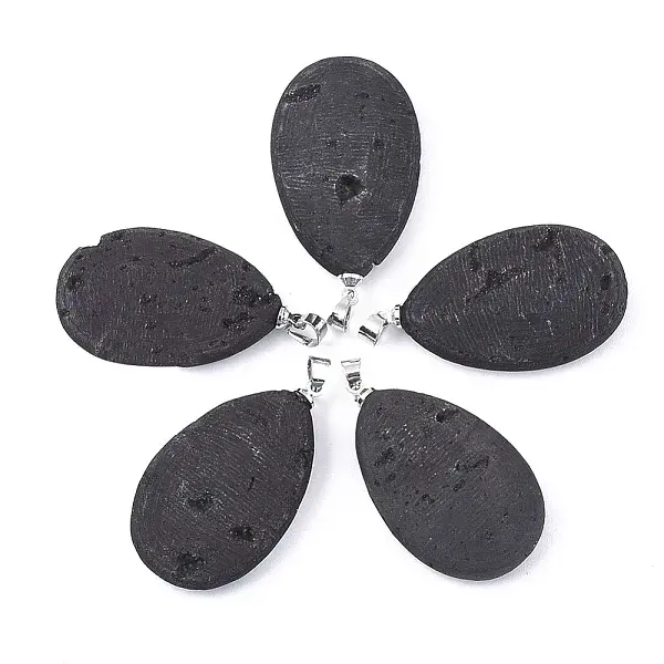 Electroplate Natural Druzy Geode Agate Pendants