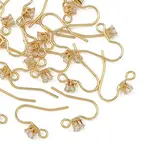 SHEGRACE Brass Pave Cubic Zirconia Earring Findings