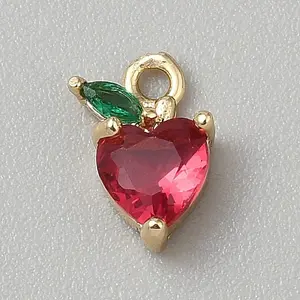 Brass Pave Cubic Zirconia Pendants