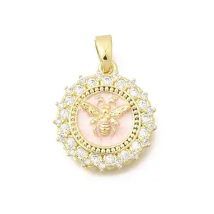 Brass Clear Cubic Zirconia Pendants