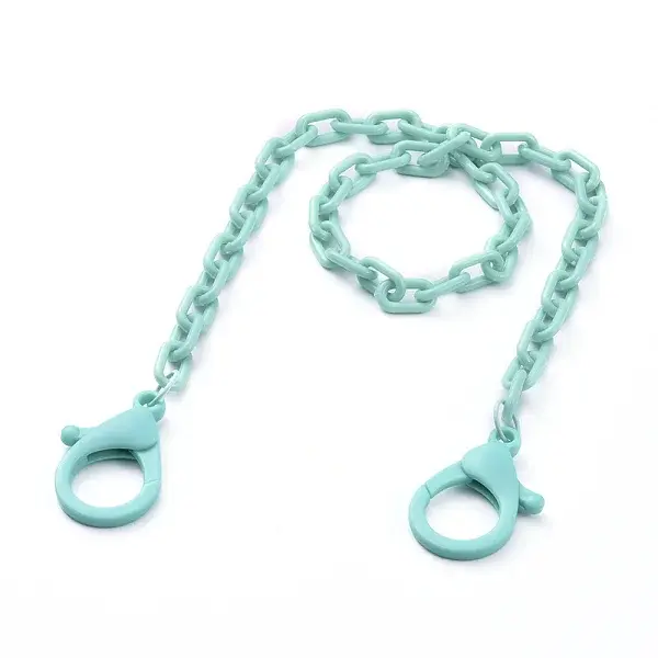 Personalized ABS Plastic Cable Chain Necklaces