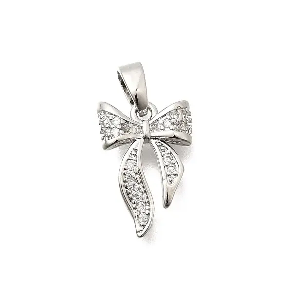 Brass Clear Cubic Zirconia Pendants