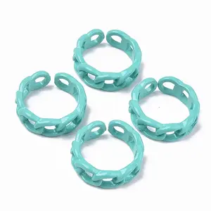 Spray Painted Alloy Cuff Rings