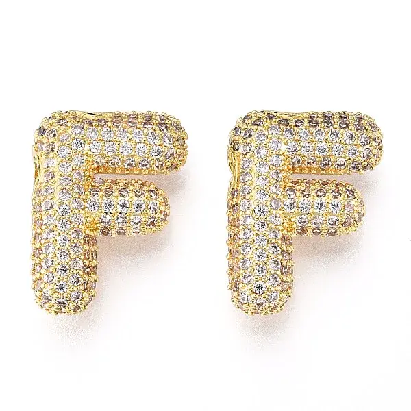 Brass Micro Pave Cubic Zirconia Pendants