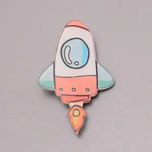 Rockets Plastic Brooch for Backpack Clothes