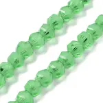 Electroplate Transparent Glass Beads Strands