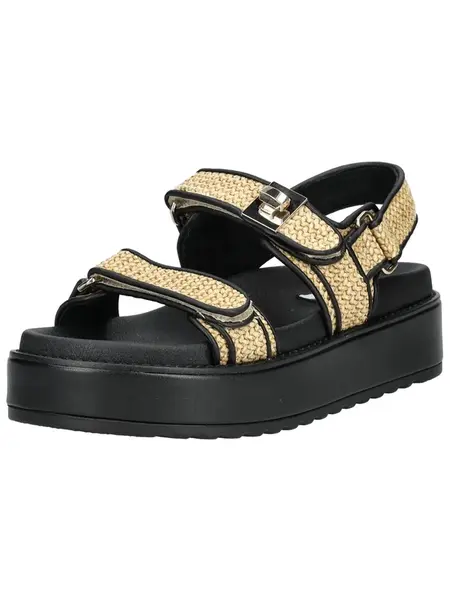 STEVE MADDEN Sandále 'Bigmona'  šampanské / čierna