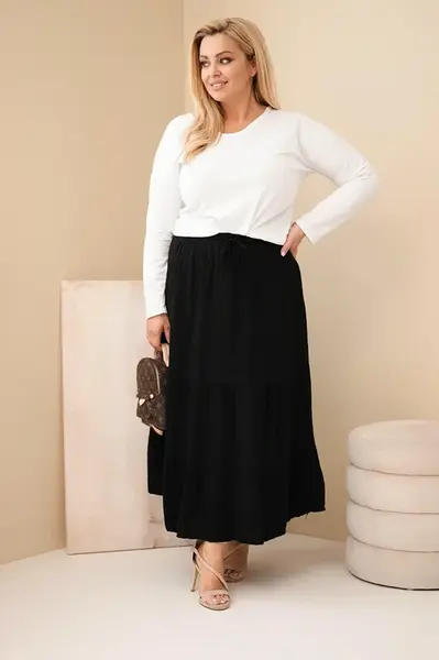 Kesi dámska plus-size mušelínová sukňa