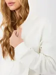 Dámska mikina s kapucňou ecru