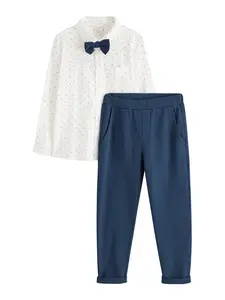 Lindex Set  námornícka modrá / biela