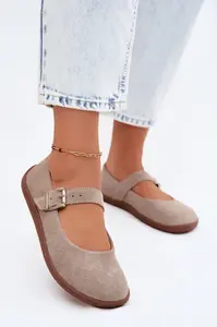 Dámske barefoot balerínky zo semišu