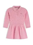 TOMMY HILFIGER Šaty 'Pointelle Fit And Flare'  ružová