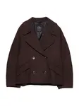 Pull&Bear Prechodný kabát  burgundská