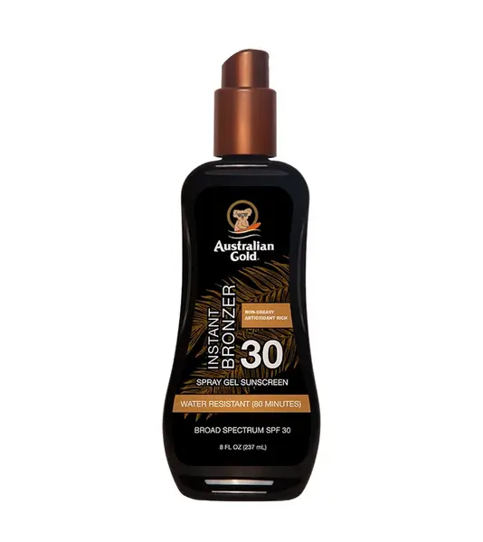 Australian Gold SPF 30 Spray Gel Bronzer gel ve spreji 237 ml