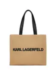 Karl Lagerfeld Plážová taška  tmavobéžová / čierna