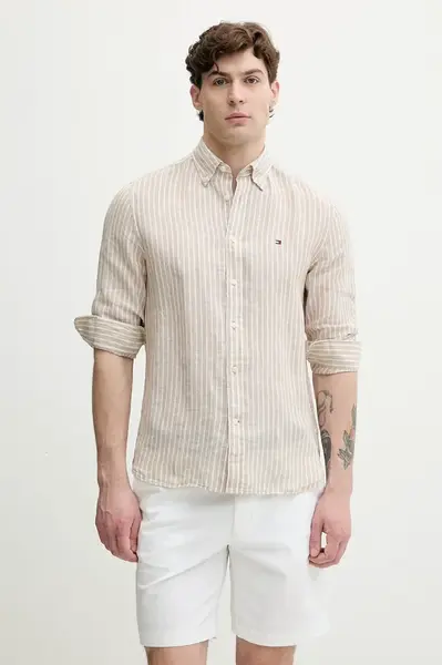 Tommy Hilfiger košile pánská lněná
