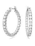 Swarovski Náušnice 'Matrix'  strieborná / priehľadná