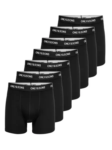 Only & Sons Boxerky 'ONSFitz'  čierna / biela