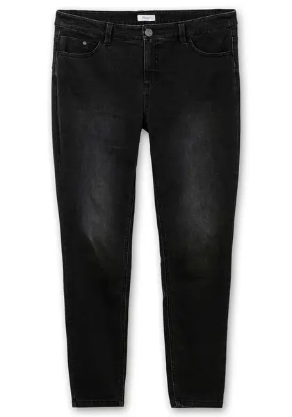 SHEEGO Džínsy  čierny denim