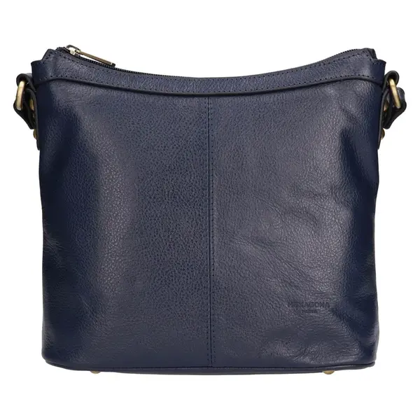 Luxusné kožené dámske crossbody Hexagona 113032 - modrá