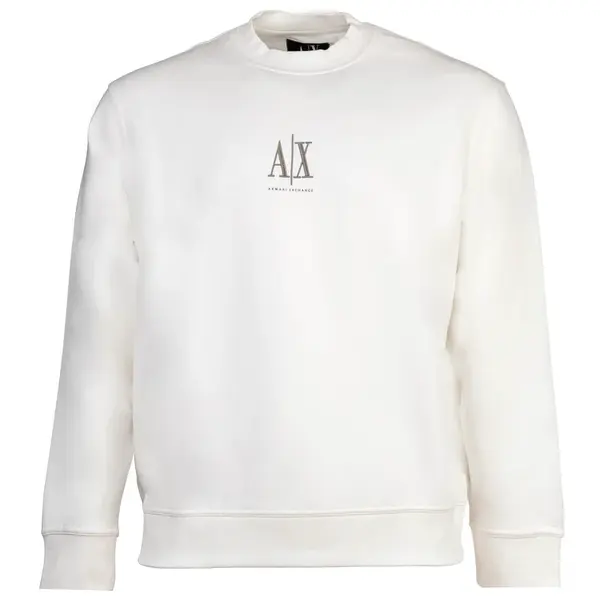 ARMANI EXCHANGE Mikina  tmavošedá / biela