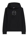 Tommy Jeans Mikina 'ESS'  čierna / biela