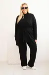 Kesi Komplet dámský Plus Size 3-dílný černý