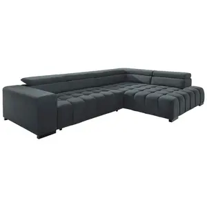 Livetastic ROHOVÁ SEDAČKA, textil, tmavě šedá