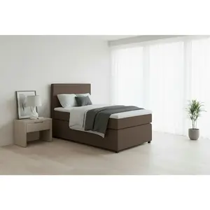 MID.YOU POSTEL BOXSPRING, 90/200 cm, hnědá