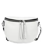 Módní dámská koženková ledvinka/crossbody Pola, bílá