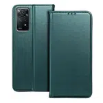 flipové pouzdro Smart Magneto pro Xiaomi Redmi Note 12 Pro Plus 5G, tmavě zelená