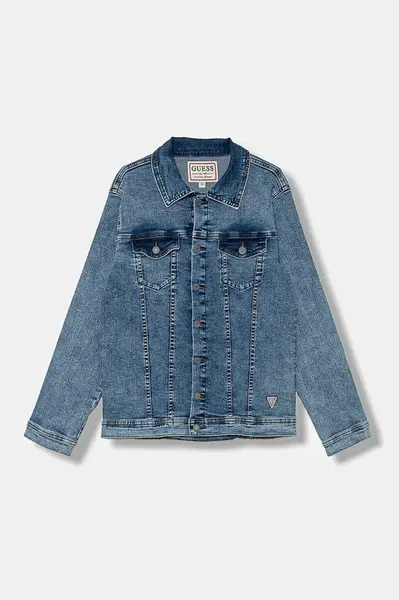 Dětská riflová bunda Guess modrá barva, L5YL07 D46T0