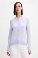 Vlněný kardigan United Colors of Benetton zelená barva