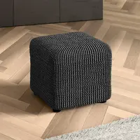 Bielastické potahy COSTINA antracit taburet (40 x 40 x 40 cm)