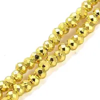 Electroplate Glass Beads Strands