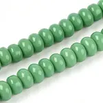 Opaque Spray Painted Glass Beads