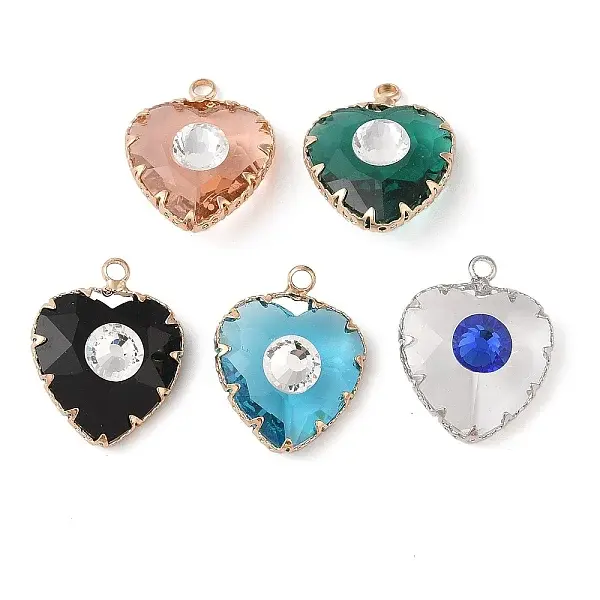 Brass with Glass Pendant