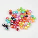 Faceted Colorful Eco-Friendly Poly Styrene Acrylic Round Beads