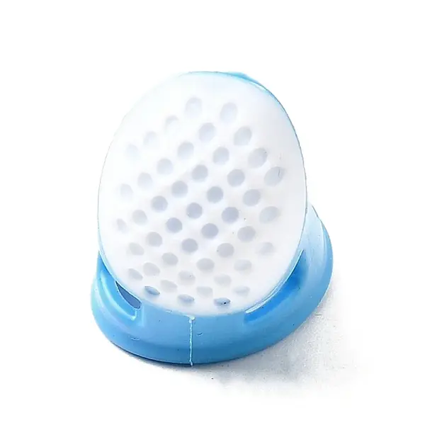 Silicone & Plastic Thimble Finger Guard for DIY Sewing and Cross-Stitching