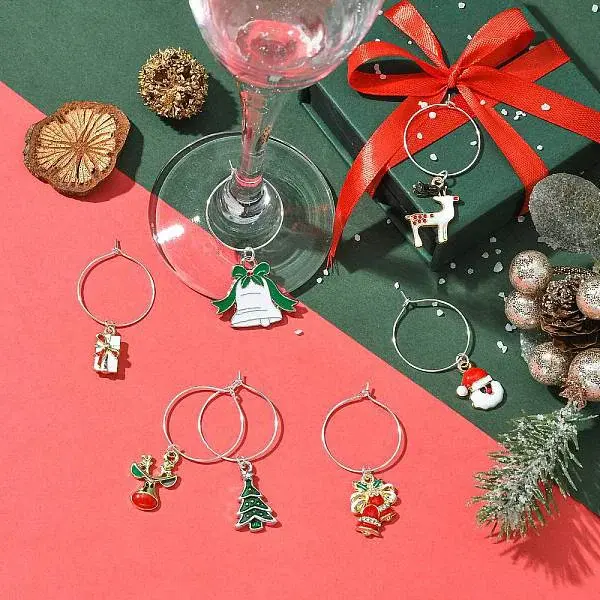 Alloy Enamel Wine Glass Charms