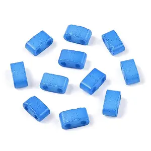 2-Hole Baking Paint Glass Seed Beads