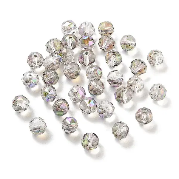 Electroplate Round Glass Beads